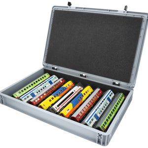 Eurobox 60 x 40 cm Set für Modelleisenbahn mit Zugliege - 9 Fächer für Spur H0