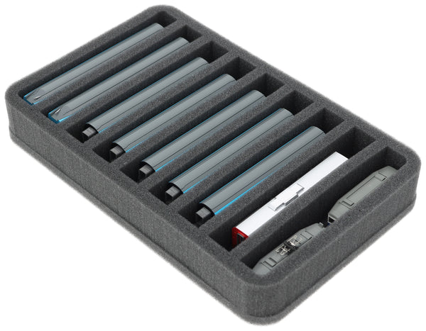 Foam insert N gauge - standing - 5 slots for model railway - HS040A004