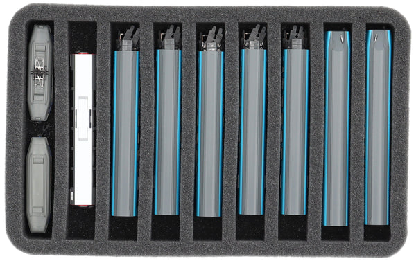 Foam insert N gauge - standing - 5 slots for model railway - HS040A004