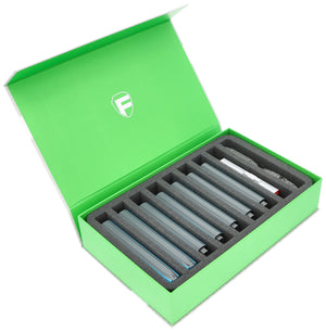 Feldherr Magnetic Box green for model railway locomotives, wagons and vehicles - 9 bars for N gauge - standing
