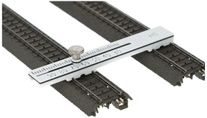 H0 Einstellbare Gleisabstandslehre – 26 mm bis 100 mm – Robustes Modellbahn-Werkzeug – Kompaktes Design für präzises Gleissetup