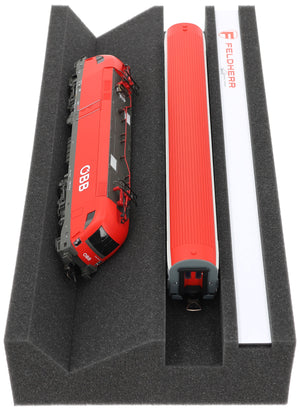 Feldherr Premium Cradle Gauge HO with magnetic strip (360 mm) – Perfect maintenance and repair for model railways