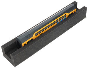 PU foam locomotive bed for H0 gauge – your ideal helper for maintenance and repair