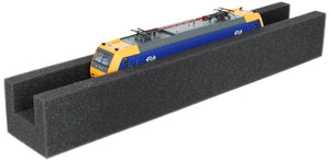 PU foam locomotive bed for H0 gauge – your ideal helper for maintenance and repair
