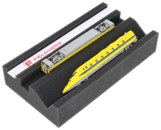 Premium Locomotive Cradle for N & Z Scale Model Railways - Maintenance Station with Magnetic Strip - 240×130×45mm - German Quality Foam