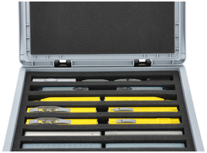 Eurobox 40 x 30 cm Set für Modelleisenbahnen - Spur N - 8 Fächer - Schaumstoffeinlage zur stehenden Aufbewahrung