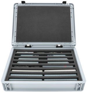 Eurobox 40 x 30 cm Set for model railway - N scale - 8 compartments - foam insert for upright storage