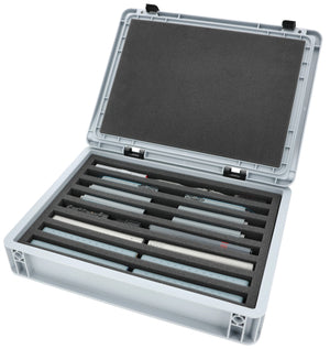 Eurobox 40 x 30 cm Set for model railway - N scale - 8 compartments - foam insert for upright storage