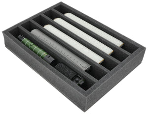 360 mm x 260 mm x 65 mm foam insert for model railway - 00 scale - 5 compartments - for upright storage - DD065A002