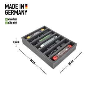made aufbewahrung 360 mm x 260 mm x 65 mm Schaumstoffeinlage für Modelleisenbahnen