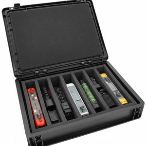 Eurobox 40 x 30 cm Set für Modelleisenbahnen - Spur 00 - 7 Fächer - Schaumstoffeinlage zur stehenden Aufbewahrung
