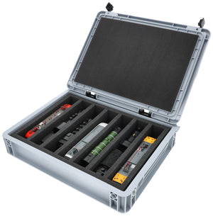 Eurobox 40 x 30 cm Set for model railway - 00 scale - 7 compartments - foam insert for upright storage