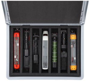 Eurobox 40 x 30 cm Set for model railway - 00 scale - 7 compartments - foam insert for upright storage