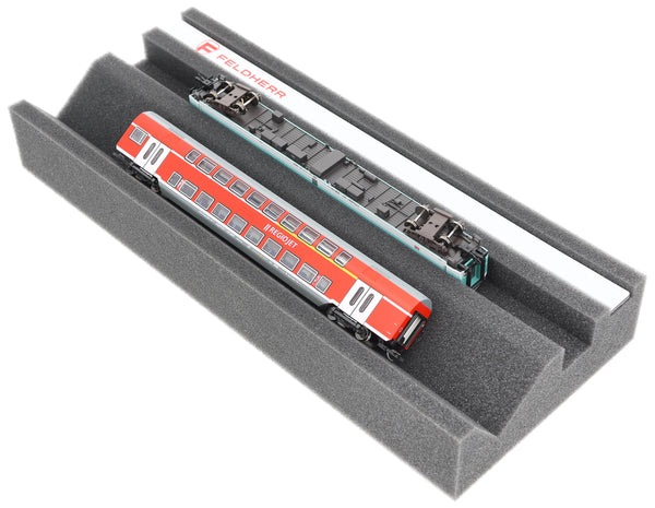 Feldherr Premium Lokliege Spur TT mit Magnetstreifen (360 mm) – Perfekte Wartung und Reparatur für Modellbahnen