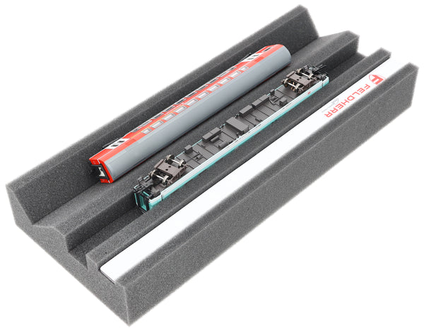 Feldherr Premium Lokliege Spur TT mit Magnetstreifen (360 mm) – Perfekte Wartung und Reparatur für Modellbahnen