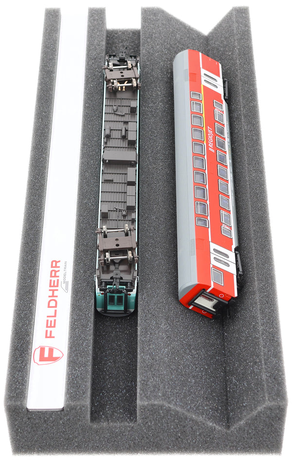 Feldherr Premium Lokliege Spur TT mit Magnetstreifen (360 mm) – Perfekte Wartung und Reparatur für Modellbahnen