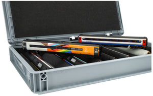 Eurobox 60 x 40 cm Set für Modelleisenbahn mit Zugliege - 9 Fächer für Spur 00