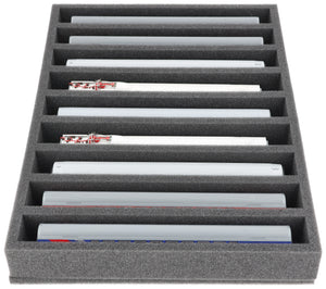 370 mm x 270 mm x 50 mm Schaumstoffeinlage für Modelleisenbahn - Spur TT - 9 Fächer - für stehende Aufbewahrung - IU050A001