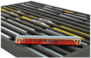 570 x 370 x 40 mm Schaumstoffeinlage für Modelleisenbahn - Spur N - 12 Fächer - für stehende Aufbewahrung - JV040A001