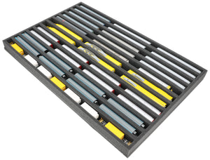 570 x 370 x 40 mm Schaumstoffeinlage für Modelleisenbahn - Spur N - 12 Fächer - für stehende Aufbewahrung - JV040A001