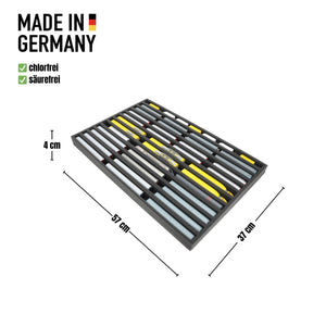 570 x 370 x 40 mm Schaumstoffeinlage für Modelleisenbahn - Spur N - 12 Fächer - für stehende Aufbewahrung - JV040A001