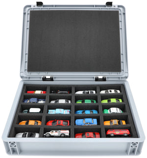 Eurobox 40 x 30 cm Set für Modellautos 1:64 - 20 Fahrzeuge