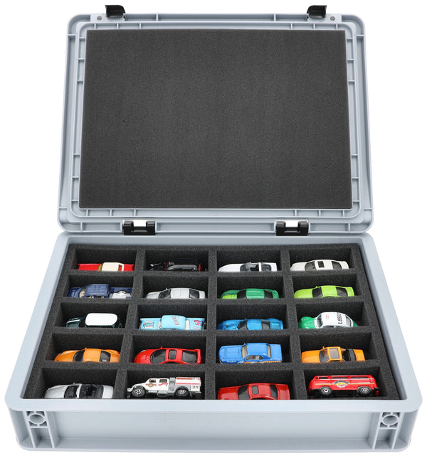 Eurobox 40 x 30 cm Set for 1:64 Scale Model Cars - 20 Vehicles