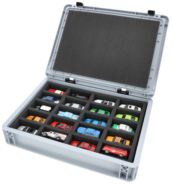Eurobox 40 x 30 cm Set for 1:64 Scale Model Cars - 20 Vehicles