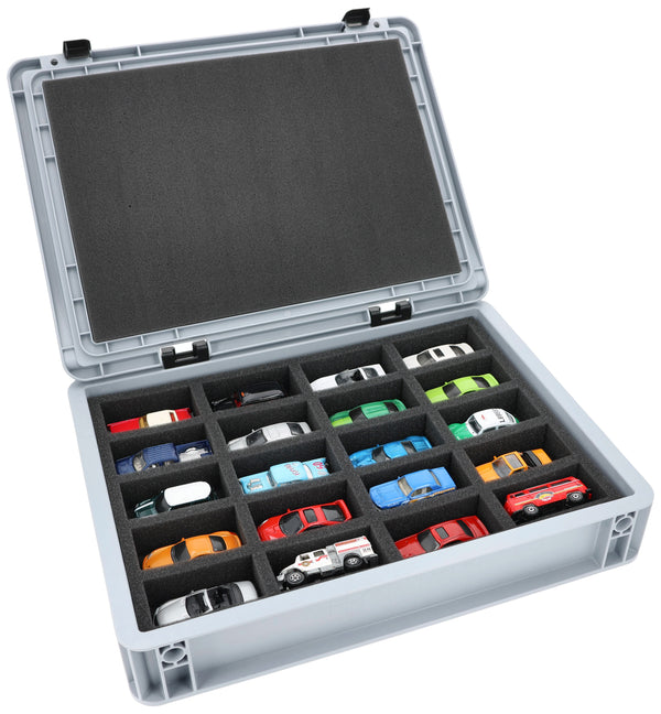 Eurobox 40 x 30 cm Set for 1:64 Scale Model Cars - 20 Vehicles
