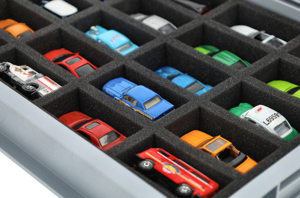 Eurobox 40 x 30 cm Set for 1:64 Scale Model Cars - 20 Vehicles