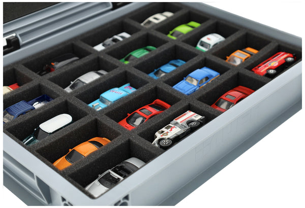 Eurobox 40 x 30 cm Set for 1:64 Scale Model Cars - 20 Vehicles