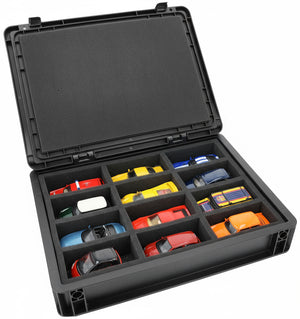 Eurobox 40 x 30 cm Set für Modellautos 1:43 - 12 Fahrzeuge