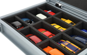 Eurobox 40 x 30 cm Set für Modellautos 1:43 - 12 Fahrzeuge