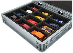 Eurobox 40 x 30 cm Set für Modellautos 1:43 - 12 Fahrzeuge