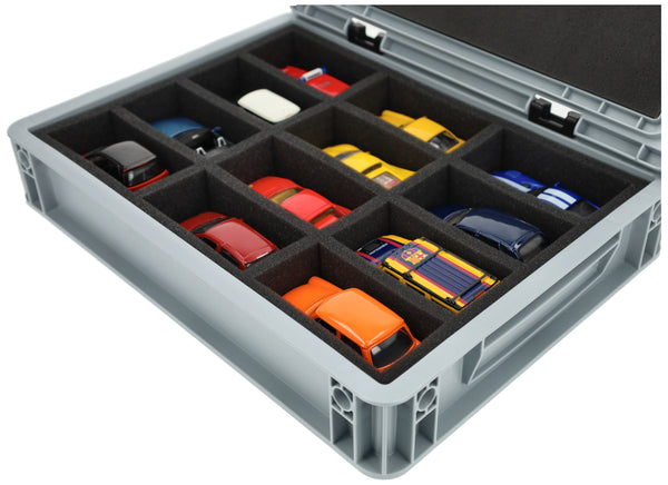 Eurobox 40 x 30 cm Set for 1:43 Scale Model Cars - 12 Vehicles