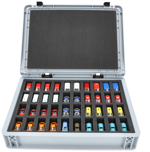 Eurobox 40 x 30 cm Set für Modellautos 1:87 - 40 Fahrzeuge