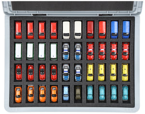 Eurobox 40 x 30 cm Set für Modellautos 1:87 - 40 Fahrzeuge