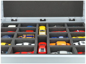 Eurobox 60 x 40 cm Set für Modellautos 1:43 - 22 Fahrzeuge