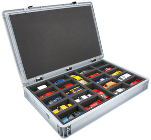 Eurobox 60 x 40 cm Set für Modellautos 1:43 - 22 Fahrzeuge
