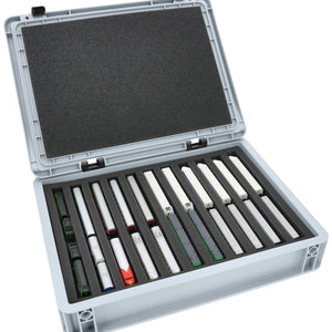 Eurobox 40 x 30 cm Set für Modelleisenbahnen - Spur Z - 11 Fächer - Schaumstoffeinlage zur stehenden Aufbewahrung