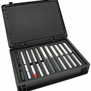 Eurobox 40 x 30 cm Set für Modelleisenbahnen - Spur Z - 11 Fächer - Schaumstoffeinlage zur stehenden Aufbewahrung