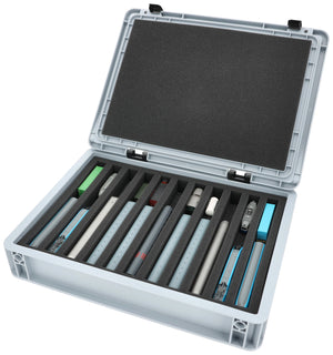 Eurobox 40 x 30 cm Set for model railway - N scale - 11 compartments - foam insert for upright storage