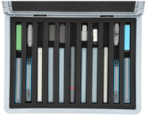 Eurobox 40 x 30 cm Set for model railway - N scale - 11 compartments - foam insert for upright storage