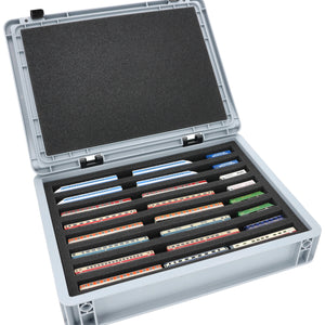 Eurobox 40 x 30 cm Set für Modelleisenbahnen - Spur Z - 8 Fächer - Schaumstoffeinlage zur liegenden Aufbewahrung
