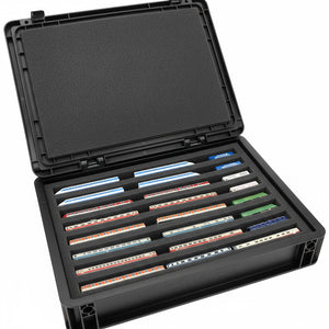 Eurobox 40 x 30 cm Set für Modelleisenbahnen - Spur Z - 8 Fächer - Schaumstoffeinlage zur liegenden Aufbewahrung