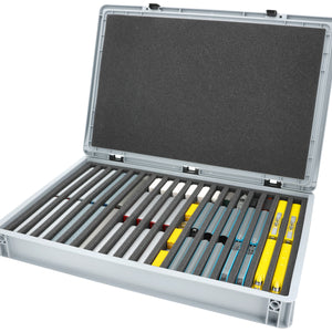 Eurobox 60 x 40 cm Set für Modelleisenbahnen - Spur N - 18 Fächer - Schaumstoffeinlage zur stehenden Aufbewahrung