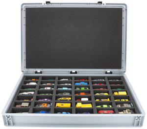 Eurobox 60 x 40 cm Set für Modellautos 1:64 - 42 Fahrzeuge