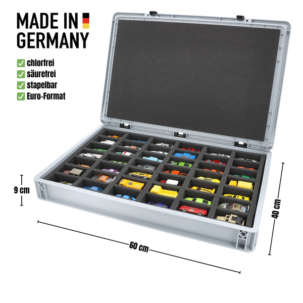 Eurobox 60 x 40 cm Set for 1:64 Scale Model Cars - 42 Vehicles
