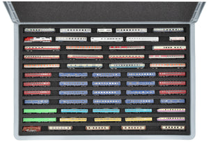 Eurobox 60 x 40 cm Set for model railway - Z scale - 12 compartments - foam insert for horizontal storage