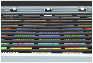 Eurobox 60 x 40 cm Set for model railway - Z scale - 12 compartments - foam insert for horizontal storage